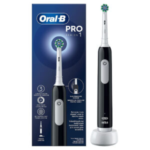 Oral-B Pro Series 1 Black Edition Ηλεκτρική Οδοντόβουρτσα σε Μαύρο Χρώμα με Χρονομετρητή, Αισθητήρα Πίεσης