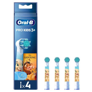 Oral-B Kids Lion King Ανταλλακτικές Κεφαλές Παιδικής Ηλεκτρικής Οδοντόβουρτσας , 4 τμχ