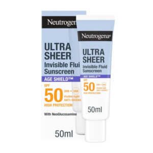 Neutrogena Ultra Sheer Age Shield Αντηλιακό Αντιγηραντικό Γαλάκτωμα Προσώπου SPF50 50ml