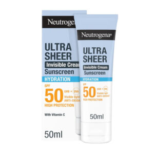 NEUTROGENA Ultra Sheer Invisible Cream Sunscreen Hydration SPF50 Αντηλιακό Για Ξηρές Επιδερμίδες 50ml