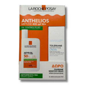 La Roche-Posay PROMO Anthelios UVMune 400 Oil Control Fluid SPF50+ 50ml & Δώρο Toleriane Sensitive Cream 15ml