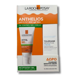La Roche-Posay PROMO Anthelios UVMune 400 Oil Control Gel Cream SPF50+ 50ml & Δώρο Toleriane Sensitive Cream 15ml