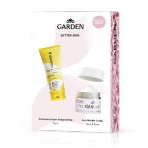 Garden PROMO Better Skin Tinted Sunscreen Cream SPF50 50 ml + Anti-Wrinkle Cream Face & Eyes 50 ml