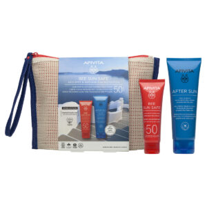 APIVITA Bee Sun Safe Promo — Αντηλιακή Κρέμα Προσώπου κατά Πανάδων & Ρυτίδων SPF50 50ml + After Sun Κρέμα-Gel 100ml