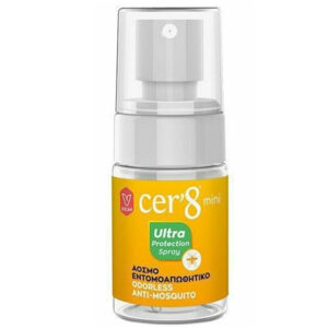 Cer’8 Ultra Protection Άοσμη Εντομοαπωθητική Λοσιόν σε Spray Κατάλληλη για Παιδιά 30ml