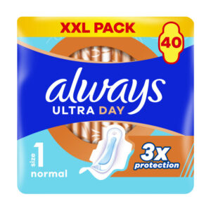 Always Ultra Day Normal XXL PACK Σερβιέτες με Φτερά Κανονικού Μεγέθους Νο1, 40 τεμάχια