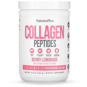 NaturesPlus Collagen Peptides Berry Lemonade 364g με πεπτίδια κολλαγόνου σε γεύση berries και λεμονιού για καθημερινή ευεξία