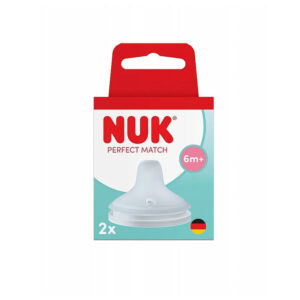 Nuk Perfect Match Θηλή Σιλικόνης Flow Control 6+μηνών, 2τεμ