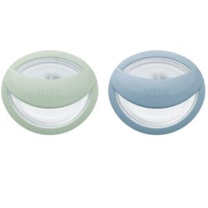 NUK Perfect Match Πιπίλα Σιλικόνης με Θήκη για 0-6m, 2τεμ