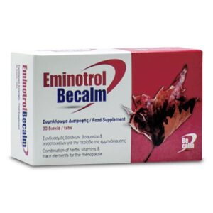 Be Calm Eminotrol για Ανακούφιση από τα Συμπτώματα της Εμμηνόπαυσης 30 Δισκία