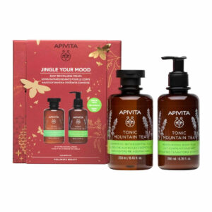 Apivita Set Jingle Your Mood Tonic Mountain Shower Gel 250ml + Tonic Mountain Tea Body Milk 200ml