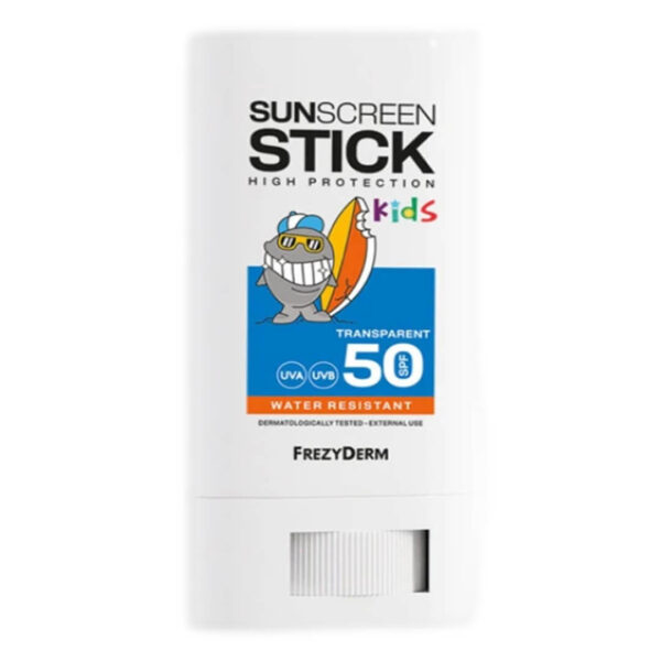 Frezyderm Kids Sunscreen Stick SPF50 παιδικό αδιάβροχο αντηλιακό stick 20ml για πρόσωπο και σώμα