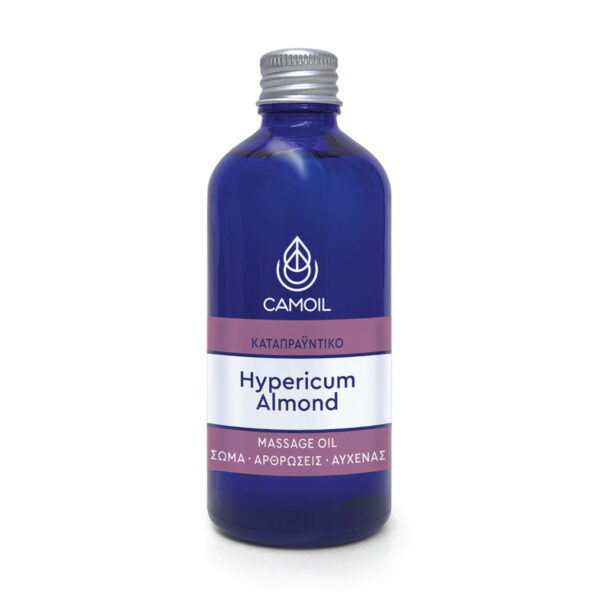 Zarbis Camoil Hypericum Almond Massage Oil 100ml καταπραϋντικό έλαιο μασάζ με βάλσαμο και αμυγδαλέλαιο
