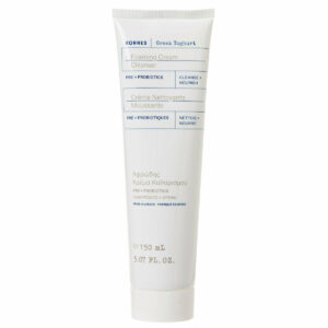 Korres Greek Yoghurt Foaming Cream Cleanser 150ml αφρώδης κρέμα καθαρισμού προσώπου με ελληνικό γιαούρτι για ήπιο καθαρισμό και άνεση επιδερμίδας