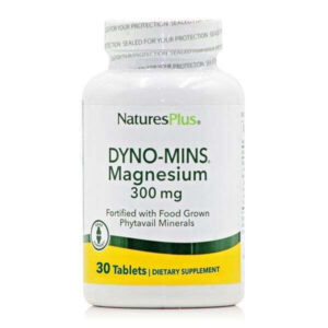 Nature’s Plus Dyno-Mins Magnesium 300mg 30 ταμπλέτες συμπλήρωμα μαγνησίου για μυϊκή λειτουργία και μείωση κόπωσης