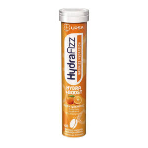 UPSA HydraFizz Ηλεκτρολύτες Hydra + Boost Με Γεύση Πορτοκάλι 16 Αναβράζοντα Δισκία