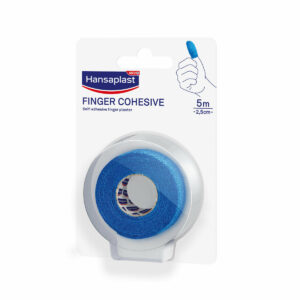 Hansaplast Finger Cohesive Αυτοσυγκρατούμενος Επίδεσμος 2.5cm x 5m Μπλε 1τμχ