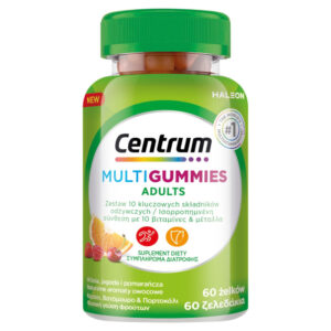 Centrum Multi Gummies Adults 60 gummies με γεύσεις κεράσι, βατόμουρο και πορτοκάλι για καθημερινή πολυβιταμινούχα υποστήριξη ενηλίκων