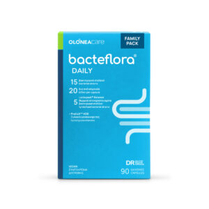 Bacteflora Daily - Συμβιωτικό Συμπλήρωμα με Προβιοτικά & Πρεβιοτικά, 90 Κάψουλες