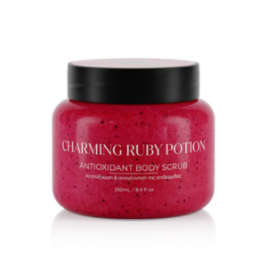 Lavish Care Charming Ruby Potion Antioxidant Body Scrub 250ml απολεπιστικό σώματος με αντιοξειδωτική δράση για λεία και λαμπερή επιδερμίδα