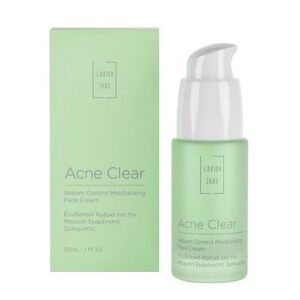 Lavish Care Acne Clear Day Cream Aloe Vera & Panthenol 30ml ενυδατική και ρυθμιστική κρέμα ημέρας για λιπαρή και ακνεϊκή επιδερμίδα