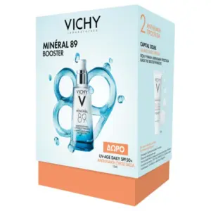 Vichy Promo Mineral 89 Booster, 50ml & Capital Soleil UV-Age Daily Spf50+, 15ml