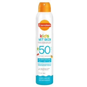 Carroten Wet Skin 3D Protection Παιδικό Αντηλιακό Spray SPF50 200ml για εφαρμογή σε βρεγμένο ή στεγνό δέρμα