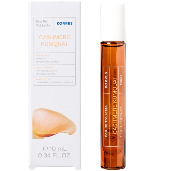 Korres Cashmere Kumquat Eau de Toilette 10ml με νότες κουμκουάτ και cashmere για φρέσκο και κομψό άρωμα