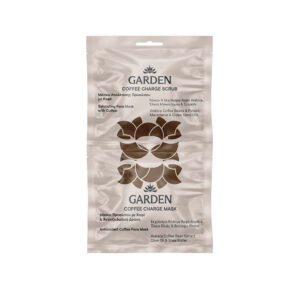 Garden Coffee Charge Scrub + Mask Μάσκα Απολέπισης με Κόκκους Καφέ Arabica 2x8ml