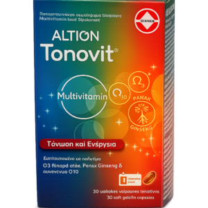 Altion Tonovit Πολυβιταμίνη για Τόνωση & Ενέργεια 30 Μαλακές Κάψουλες