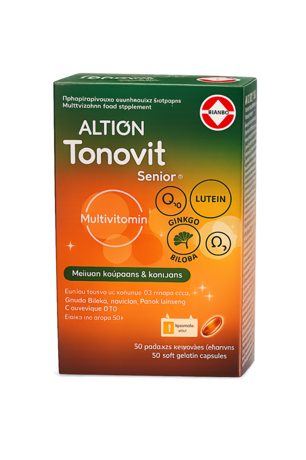 Altion Tonovit Senior 30 μαλακές κάψουλες πολυβιταμινούχο συμπλήρωμα διατροφής για άτομα 50+