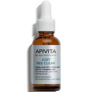 Apivita Just Bee Clear Ορός Λείανσης, Διορθώνει Ατέλειες & Σημάδια Ακμής 30ml