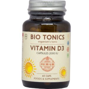 Bio Tonics Vitamin D3 Βιταμίνη 2000iu 60 κάψουλες