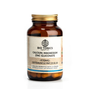 Calcium Magnecium Zinc Gluconate 970mg 60 φυτικές κάψουλες Bio Tonics