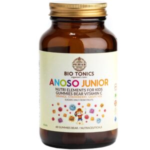 Bio Tonics Anoso Junior Vit C 60mg Για Την Ενίσχυση Του Ανοσοποιητικού 60 ζελεδάκια