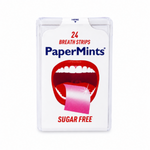 PaperMints Breath Strips Strawberry Sugar Free 24 Ταινίες Δροσιάς Αναπνοής