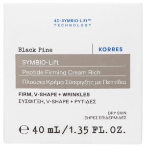 Korres Black Pine 4D Symbio Lift Rich Firming Cream με πεπτίδια για ξηρό δέρμα, 40ml