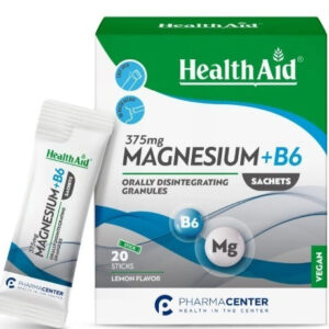Health Aid Magnesium + B6 20 sachets, Μαγνήσιο & Β6 20 φακελίσκοι με γεύση λεμόνι