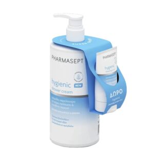 Pharmasept Promo Hygienic Shower Cream Κρεμώδες Αφρόλουτρο 1Lt & Δώρο Body & Face Cleansing Scrub Ήπιο & Απαλό Καθαριστικό 40ml