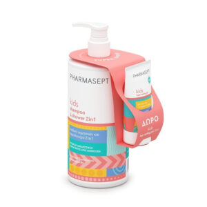 Pharmasept Promo Kids Shampoo & Shower 2in1 , Παιδικό Σαμπουάν και Αφρόλουτρο 1L & Δώρο Kids Hair Styling Gel Παιδικό Τζελ Μαλλιών 30ml