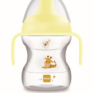 MAM Learn To Drink Cup Wild Animals Ποτηράκι Για 6+ Μηνών Κίτρινο 190ml